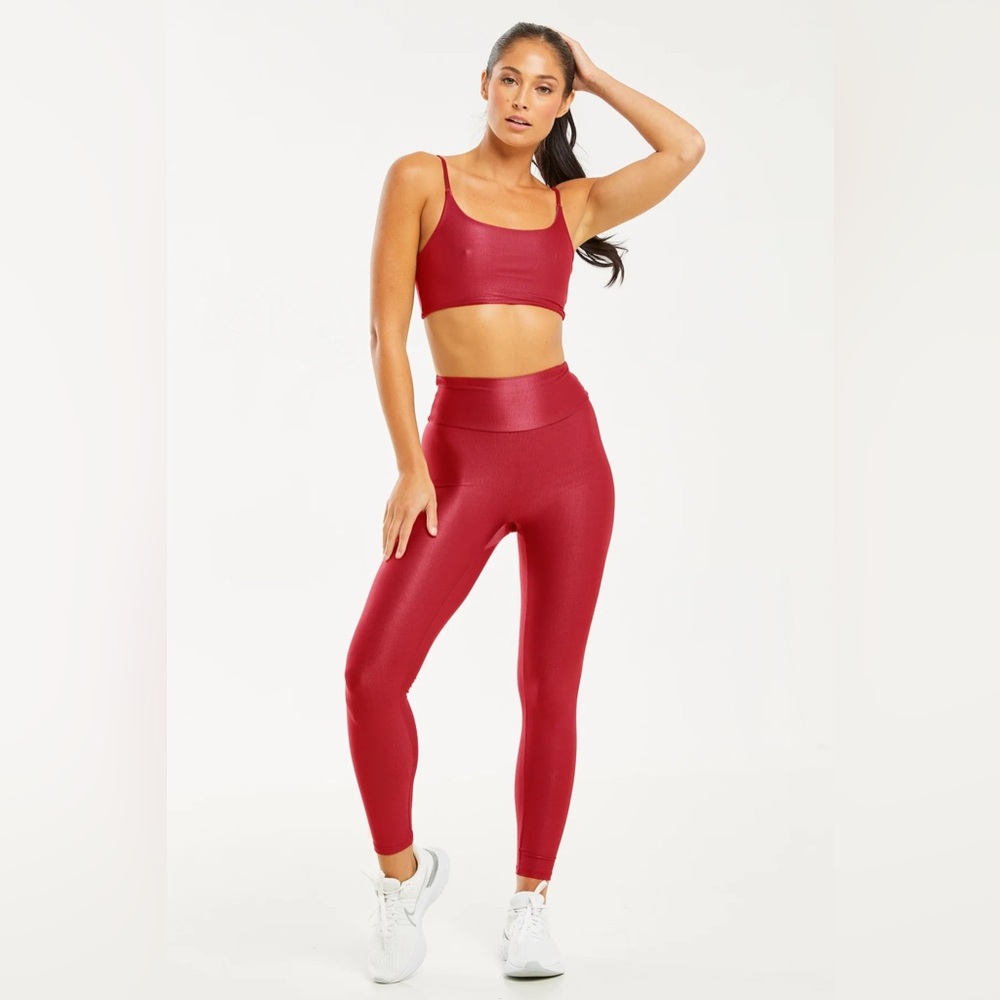 Booty by Brabants Hi-Shine Leggings - Ruby Red